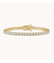 Crystal Tennis Bracelet - Gold